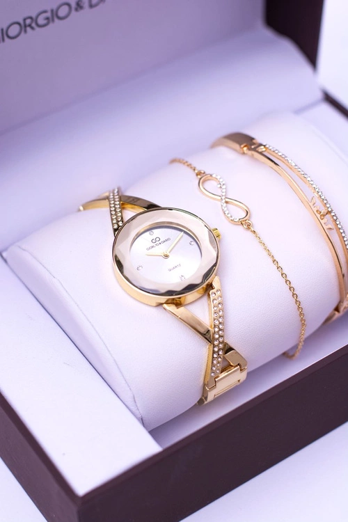 Zestaw Giorgio Dario Złoty Zegarek Bransoletki