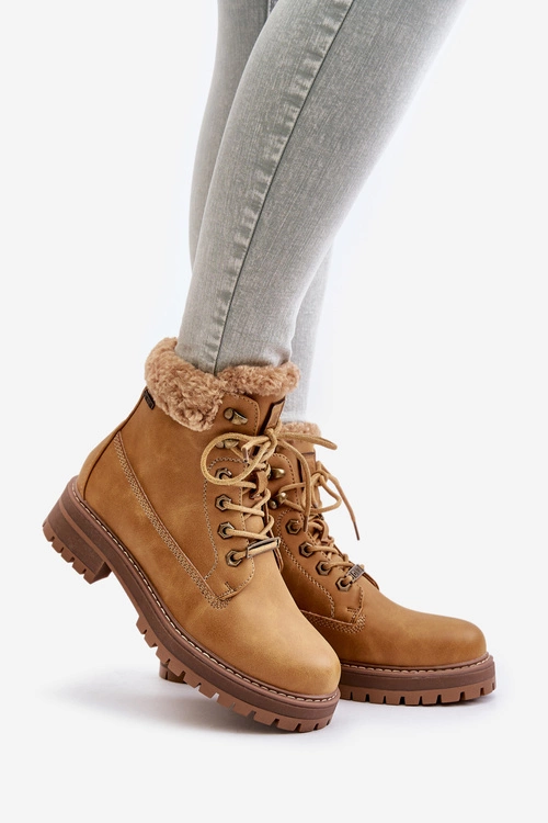 Ocieplane Trapery Damskie Big Star OO274A285 Camel