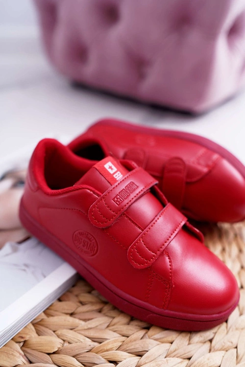 Dziecięce Trampki Na Rzepy Big Star DD374030 Czerwone