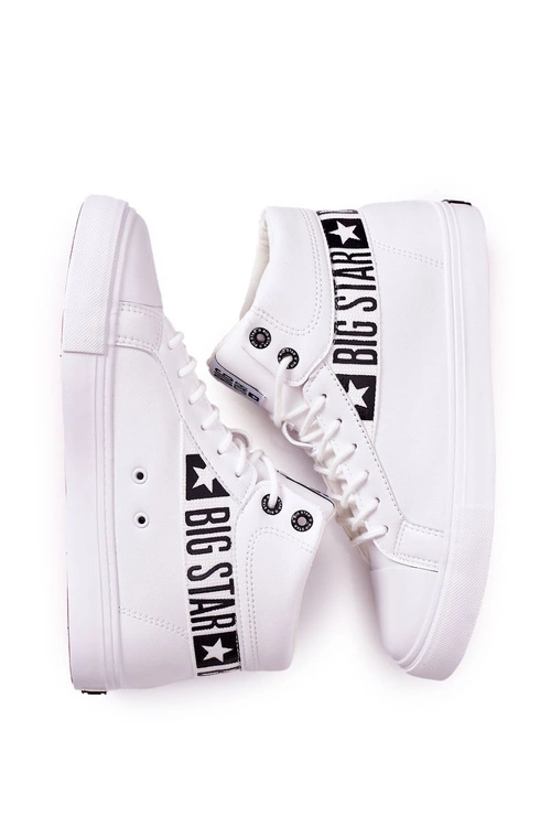 Trampki Męskie Big Star Wysokie Białe EE174340
