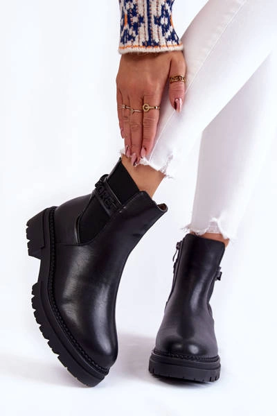 Damskie Botki La.Fi 250005B-PU Czarne
