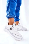 Sportowe Buty Na Platformie Big Star II274314 Białe