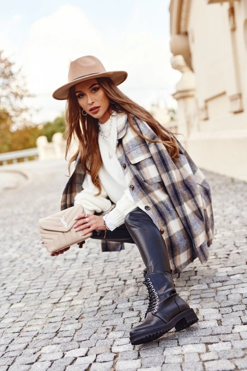 Damskie Botki Ocieplane Czarne Support Me