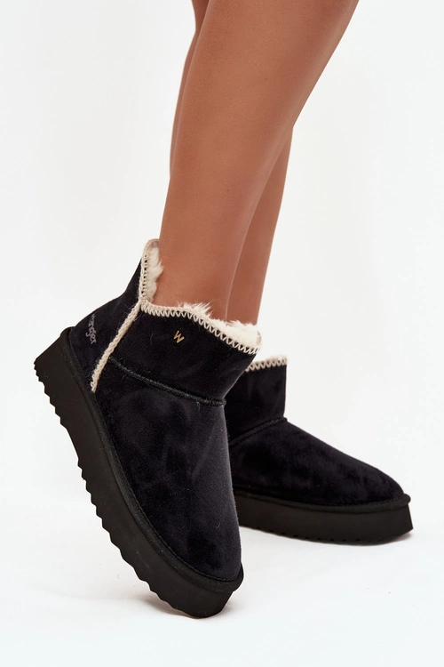 Śniegowce Damskie Na Platformie Wrangler 20253093.25Y Czarne