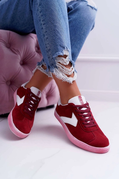 Obuwie Sportowe Damskie Big Star Czerwone DD274298