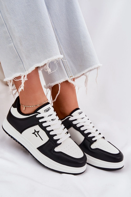 Sneakersy Damskie Big Star RR274A240 HI-POLY SYSTEM Biało-Czarne