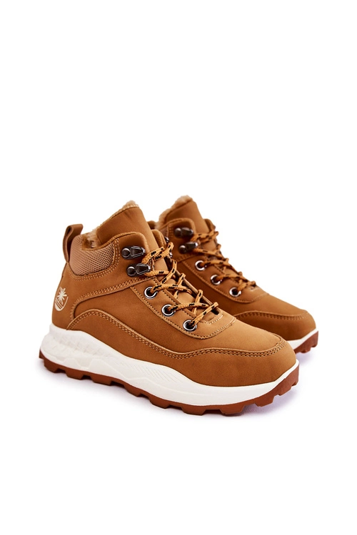 Dziecięce Ocieplane Botki Trapery Camel Otto