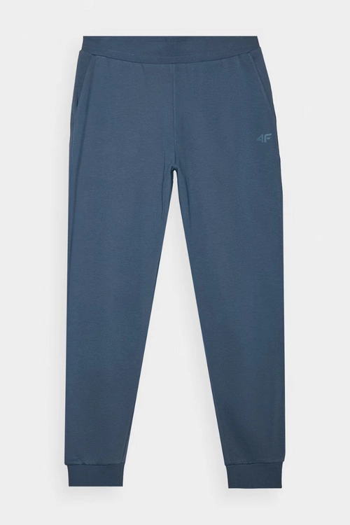 Męskie Spodnie Dresowe Joggery 4FWMM00TTROM0942-32S Niebieskie