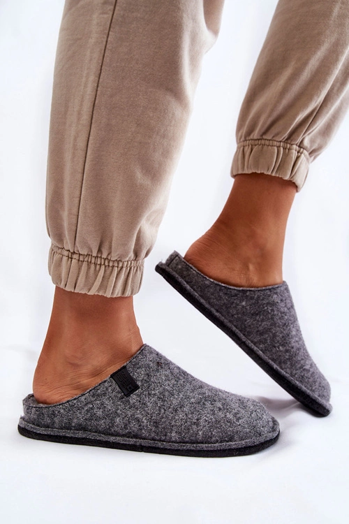 Klasyczne Damskie Papcie Big Star KK276014 Szare