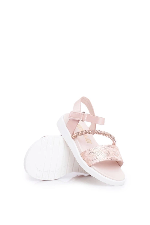 Dziecięce Sandałki Na Rzepy Dla Dziewczynki Różowe Lilo