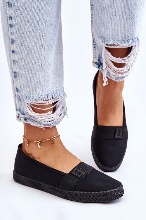 Damskie Wsuwane Tenisówki Big Star LL274200 Czarne