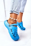 Damskie Piankowe Klapki Kroksy EVA Niebieskie