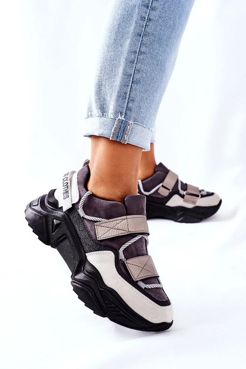 Damskie Sportowe Buty Sneakersy Czarne Katerini