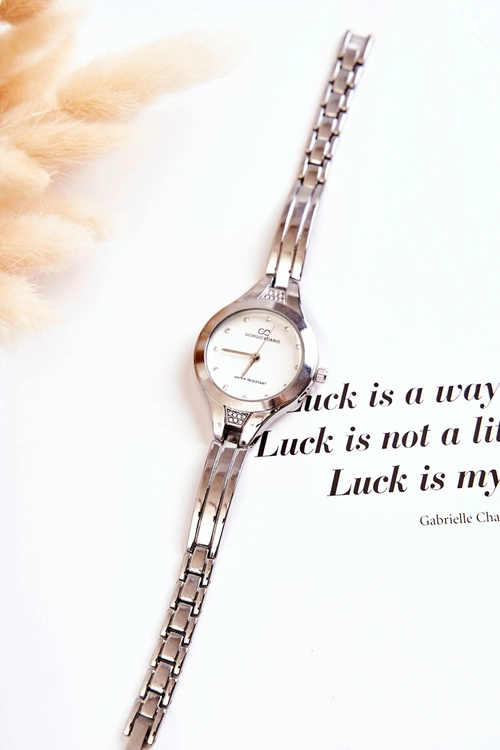 Damski Zegarek Na Bransolecie Giorgio & Dario Srebrny Z Białą Tarczą Pisento