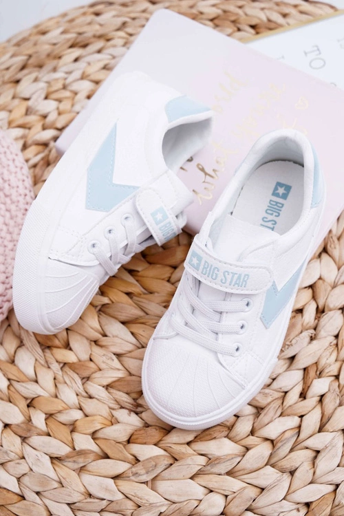 Sportowe Dziecięce Big Star Na Rzepy Białe FF374120