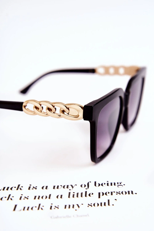 Modne Okulary Przeciwsłoneczne V120043 Czarne