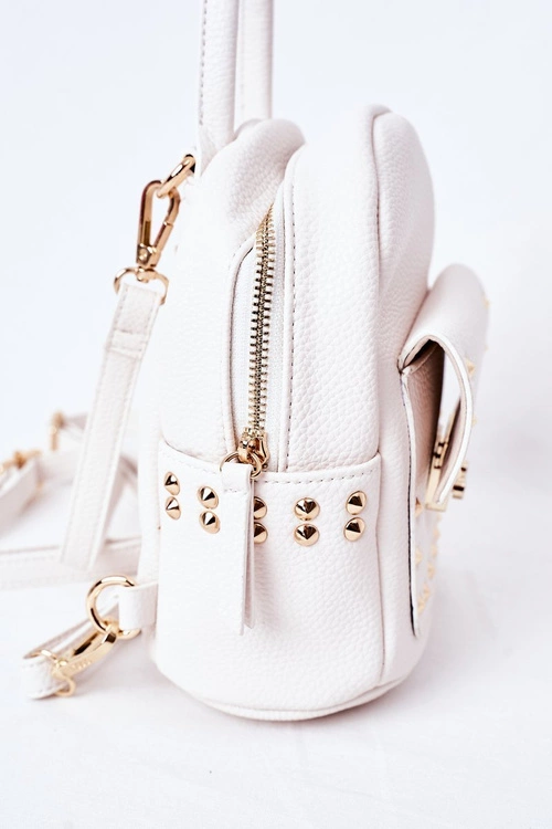 Damski Skórzany Plecak NOBO K4110 Biały