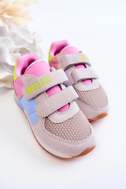 Dziecięce Sportowe Buty Memory Foam Big Star JJ374252 Różowo-Niebieskie