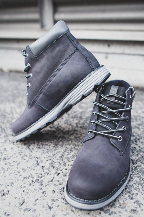 Trapery Męskie Skórzane Big Star Czarne EE174228