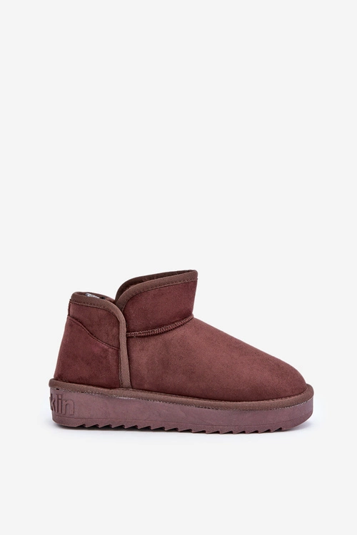 Śniegowce Na Platformie Damskie D.Franklin DFSH370010 Czekoladowe