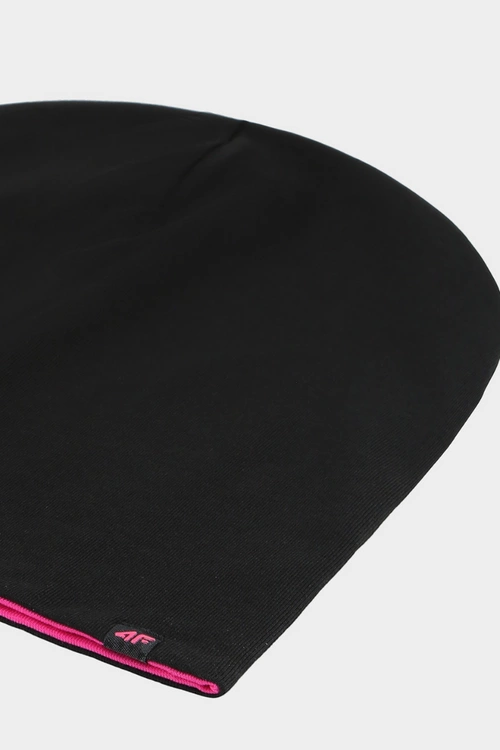 Dwustronna Czapka Dziecięca Beanie 4F 4FJWAW24ACAPU449-55S Fuksja