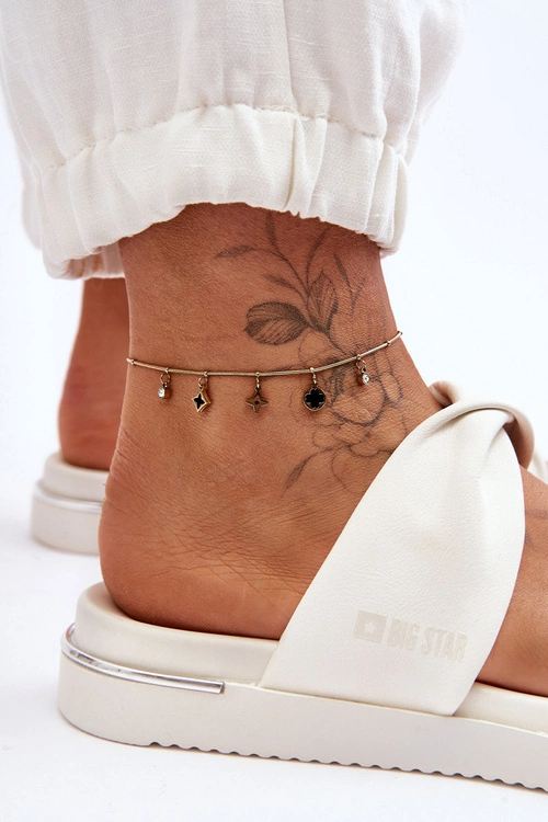 Damskie Płaskie Klapki Big Star LL274A121 Białe