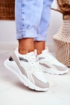 Sportowe Damskie Buty Sneakersy Białe Martina