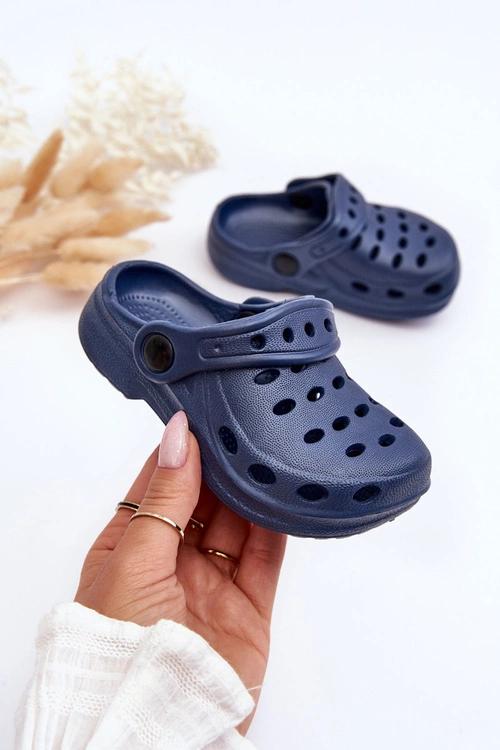 Klapki Dziecięce Piankowe Kroksy Granatowe Lucas