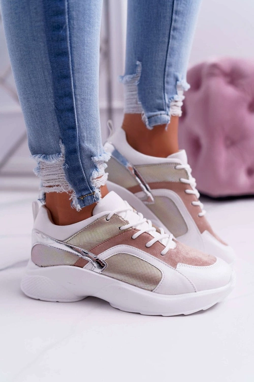 Sportowe Damskie Buty Różowe Mindley