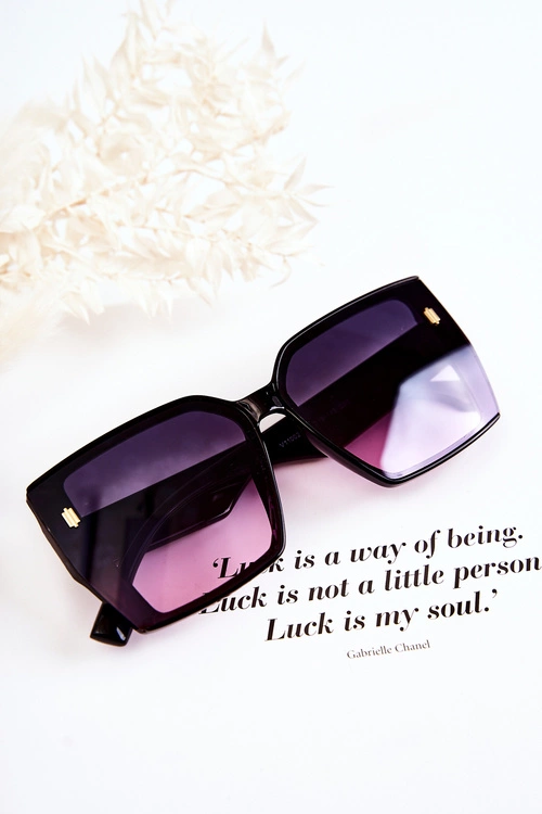 Okulary Przeciwsłoneczne Kwadratowe Ombre V110021 Czarne