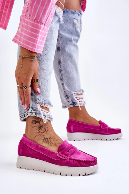 Zamszowe Mokasyny Na Platformie Fuksja Lemar Milana