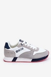 Męskie Buty Sportowe Memory Foam System Big Star LL174160 Biało-Szare