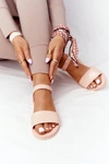 Pachnące Gumowe Sandaly Eco Friendly ZAXY HH285123 Nude