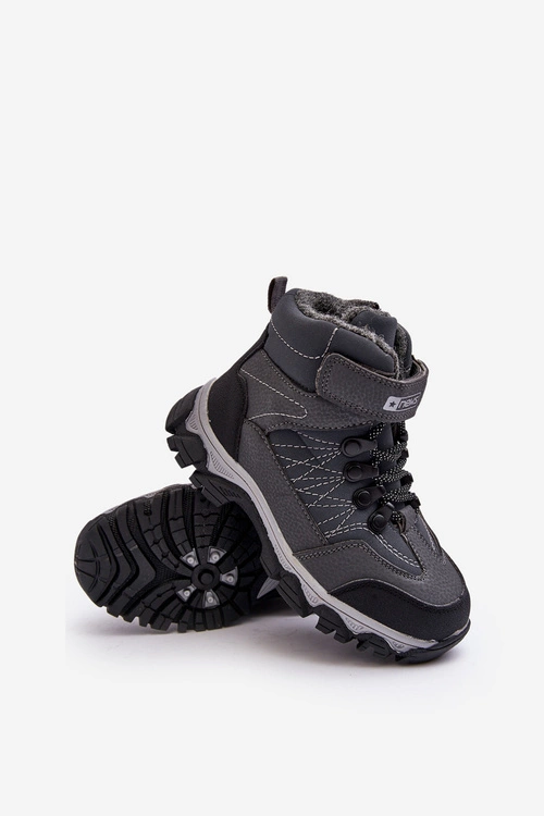 Trapery Dziecięce Ocieplone Wełną Grafitowe Ehas