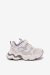 Sneakersy Dziecięce Na Grubej Podeszwie Białe Lianees