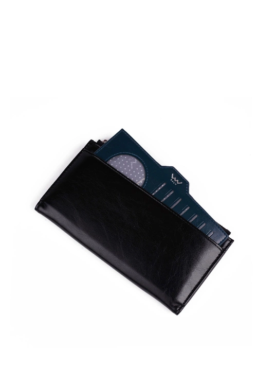 Duży Portfel Na Napy Czarny Nadine