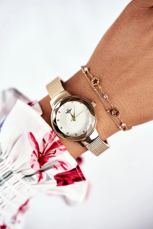 Damska Bransoleta Celebrytka Złota Koniczynka