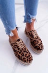 Espadryle Damskie Sznurowane Zamszowe Leopard MyShoes