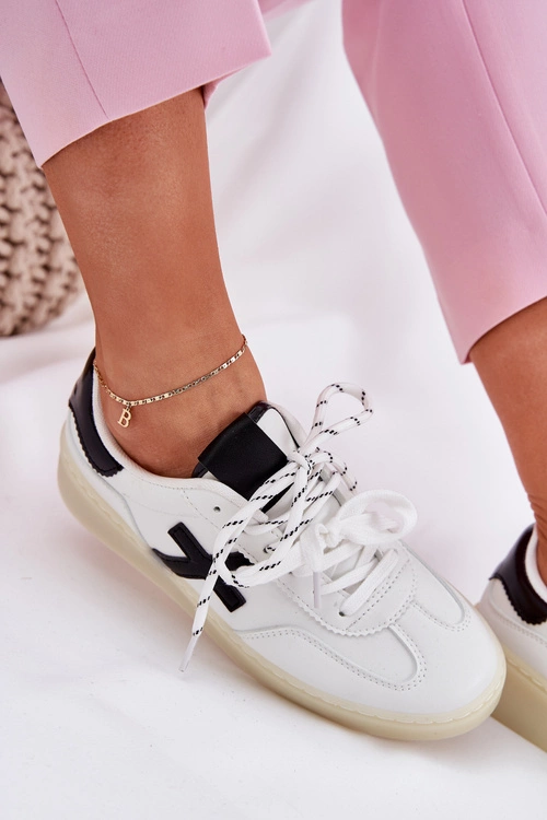 Niskie Buty Sportowe Damskie Białe Zelevelis