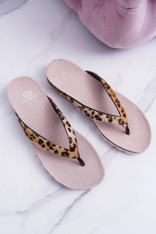 Klapki Japonki Na Korku Lu Boo Leopard