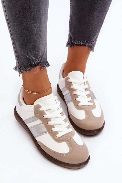 Damskie Niskie Buty Sportowe Sneakersy Białe Cafala