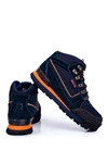 Trekkingowe Męskie Buty Big Star Outdoor Granatowe GG174199
