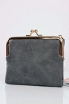 Mała Damska Szara Portmonetka Na Bigiel