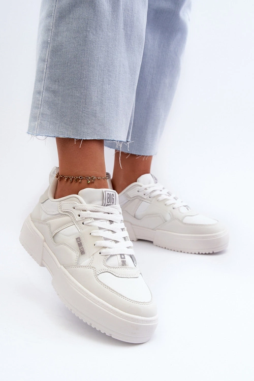 Sneakersy Damskie Big Star NN274357 Memory Foam System Białe