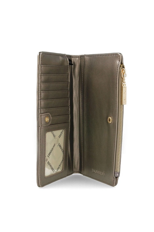 Portfel Damski MONNARI PUR0010-019 Pikowany Metaliczny