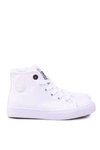 Big Star Dziecięce Wysokie Białe Trampki Sneakersy BB374141