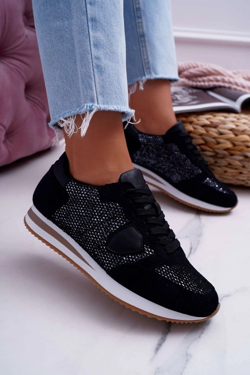 Damskie Sportowe Buty Czarne Mundo