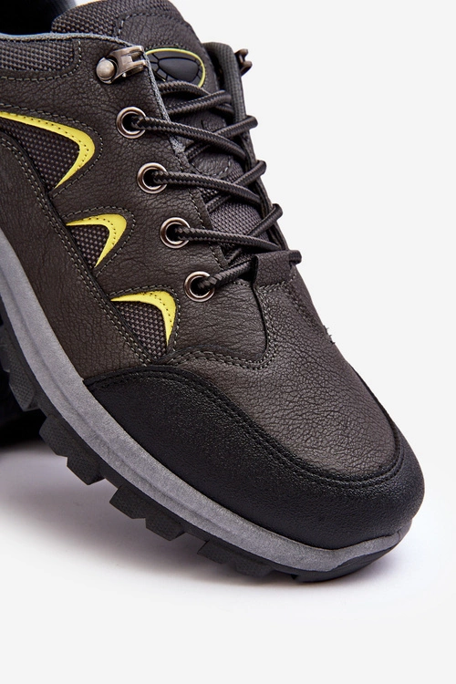 Męskie Buty Sportowe Trekkingowe Szare Ibarina