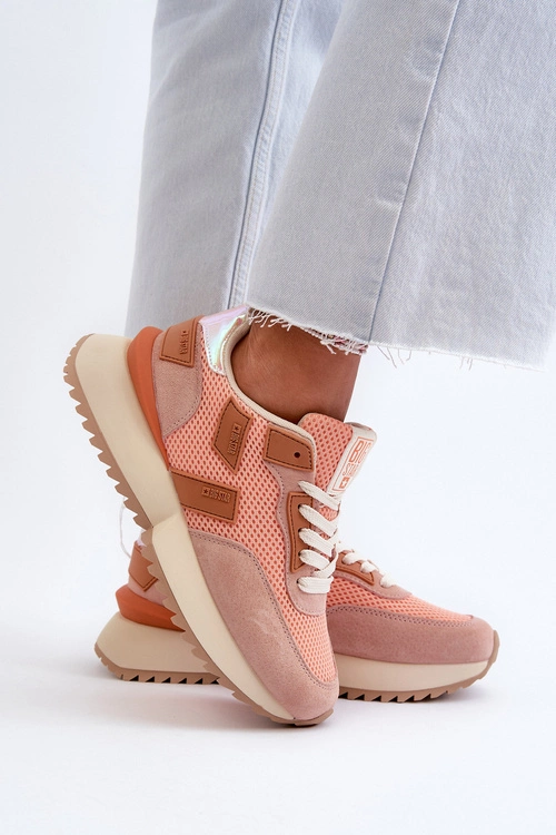 Sneakersy Damskie Big Star NN274976 Pomarańczowe