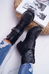 Botki Damskie Workery Czarne Aveley